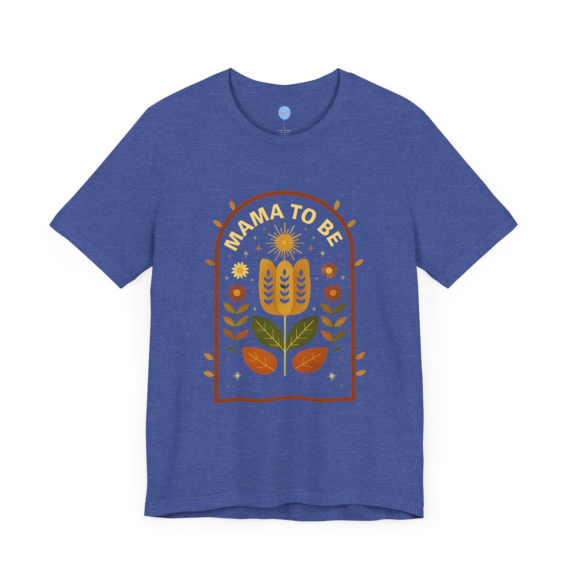 Blossoming Motherhood: Vintage Floral Mama-to-Be Tee