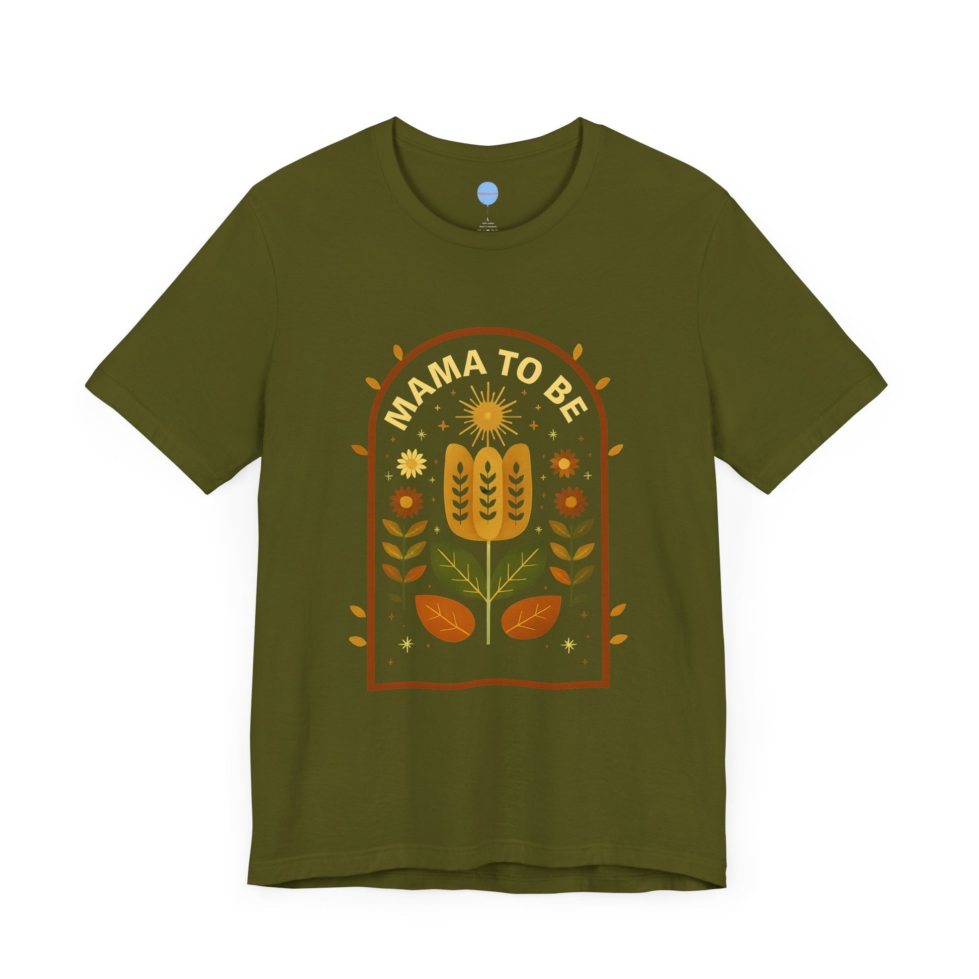 Blossoming Motherhood: Vintage Floral Mama-to-Be Tee