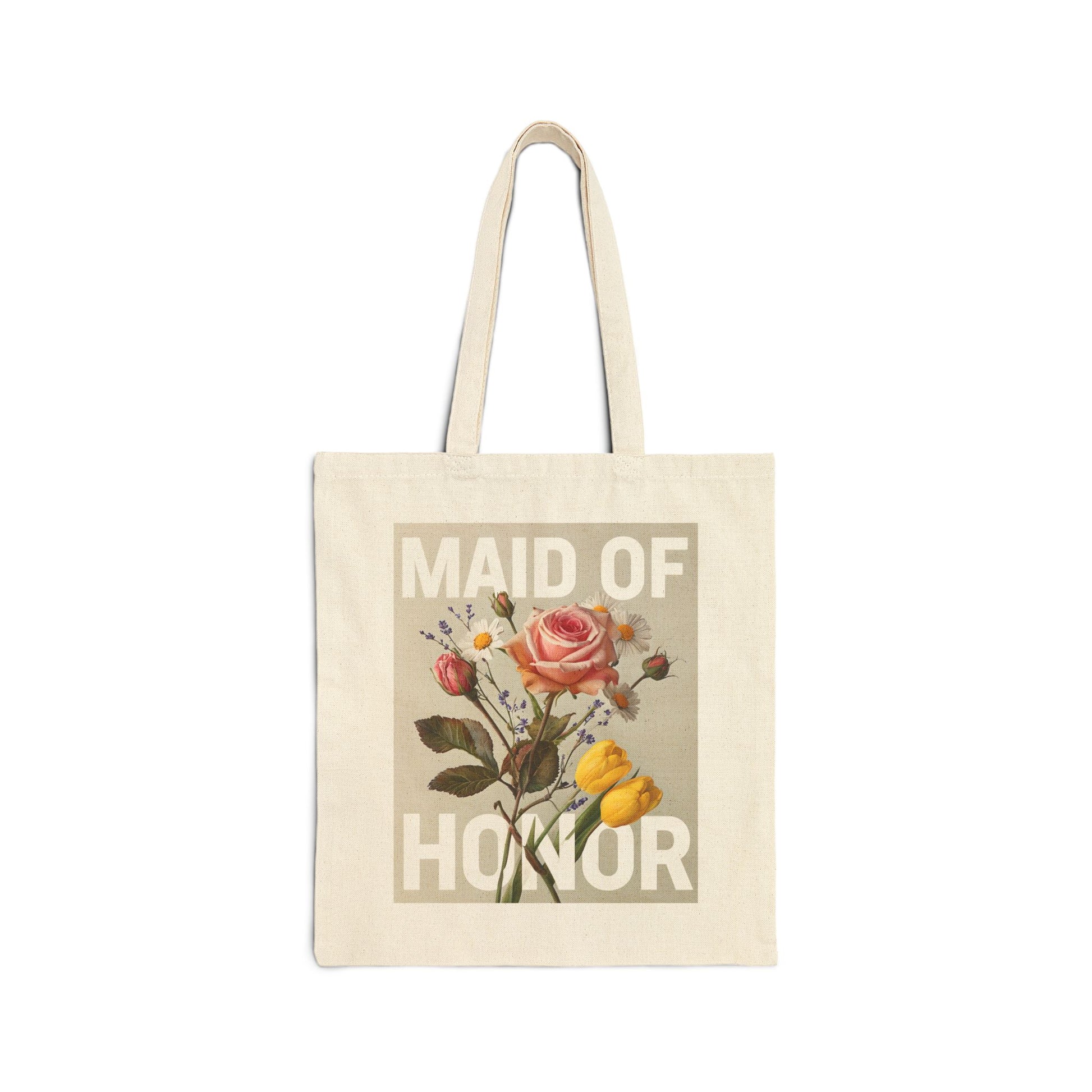Maid of Honor Floral Tote Bag