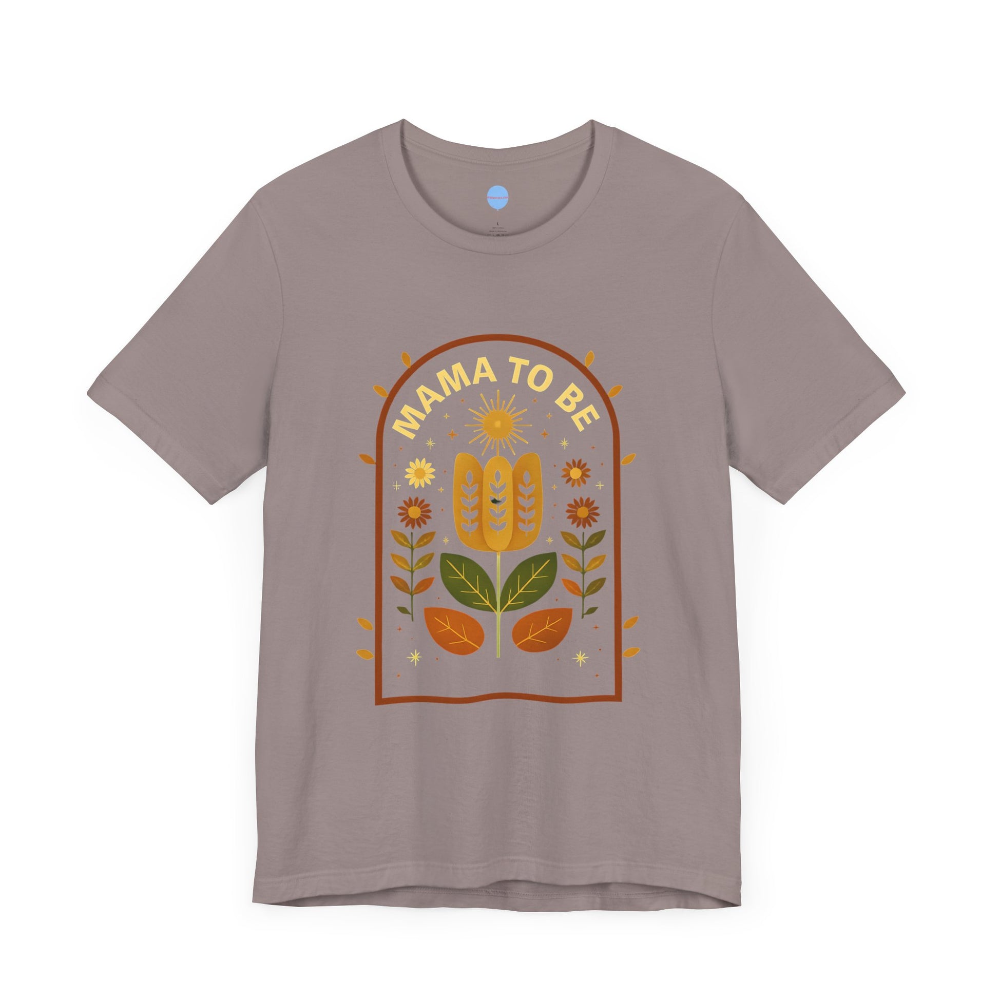 Blossoming Motherhood: Vintage Floral Mama-to-Be Tee