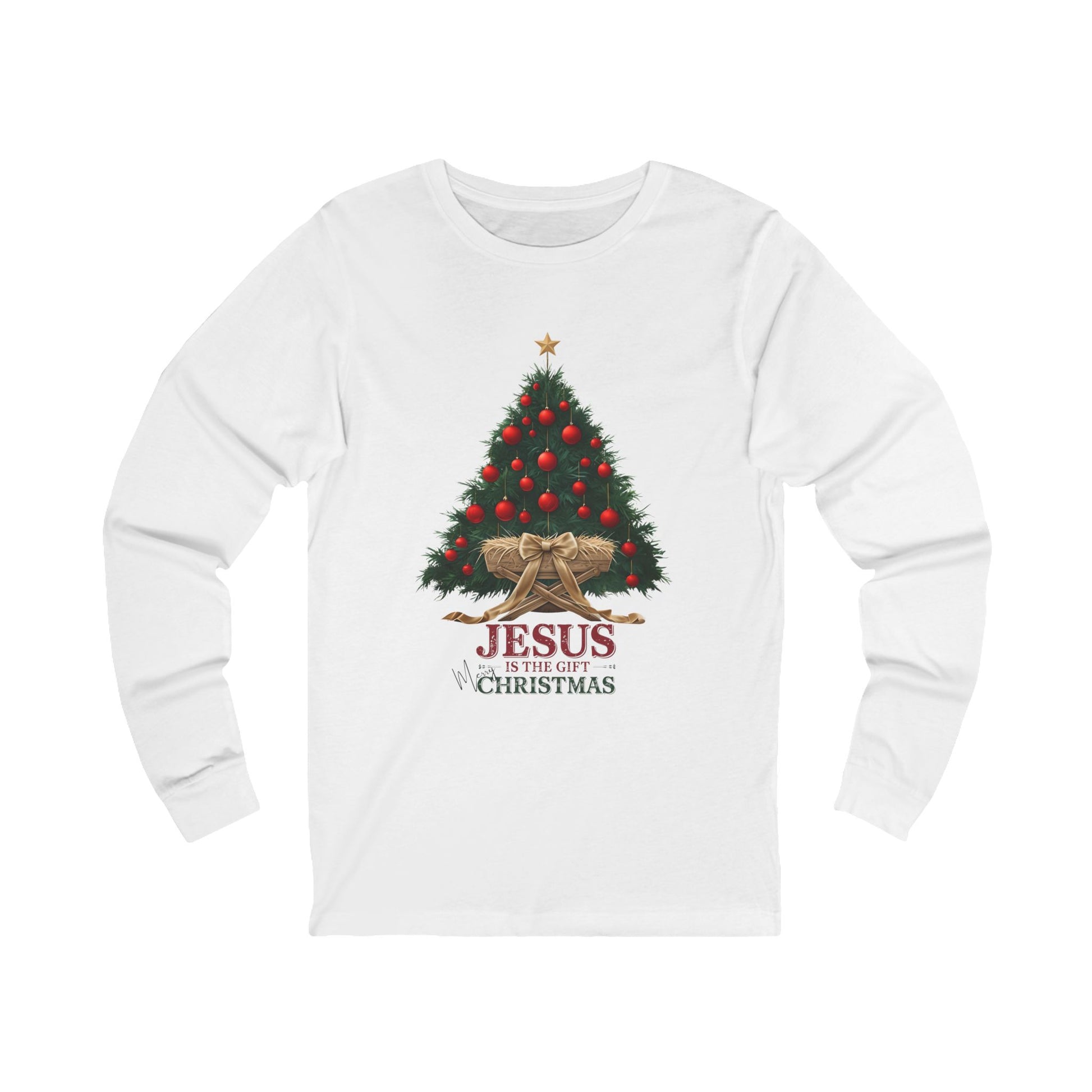 Jesus Is the Gift Christmas Long Sleeve Tee