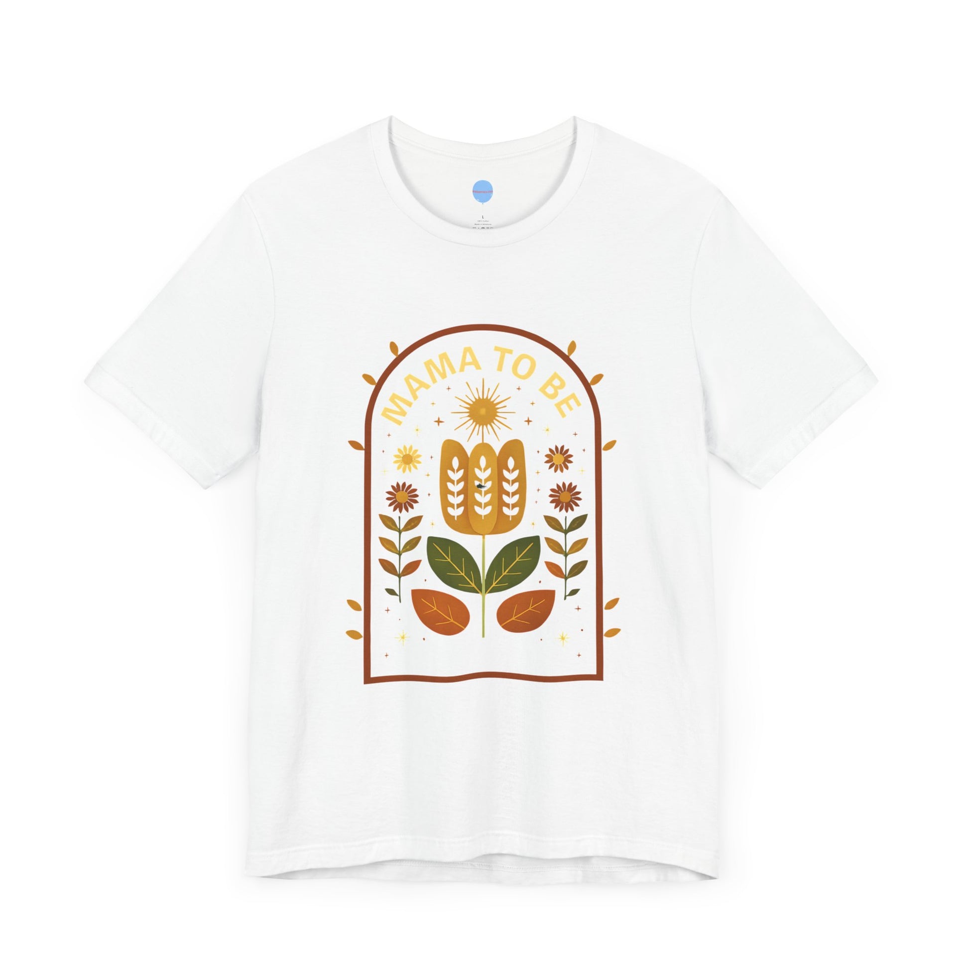 Blossoming Motherhood: Vintage Floral Mama-to-Be Tee