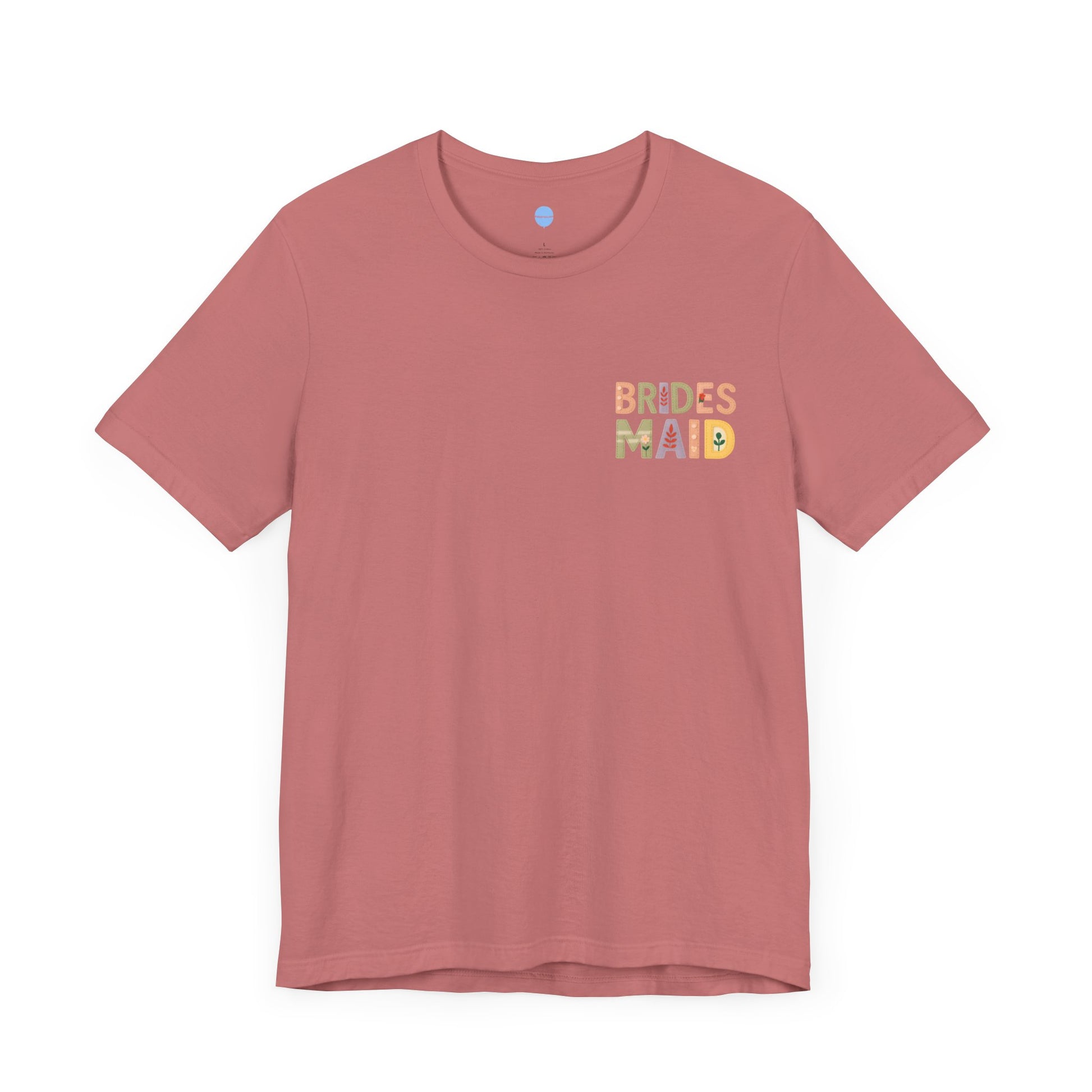 Stitched in Style: Embroidered look Bridesmaid Tee