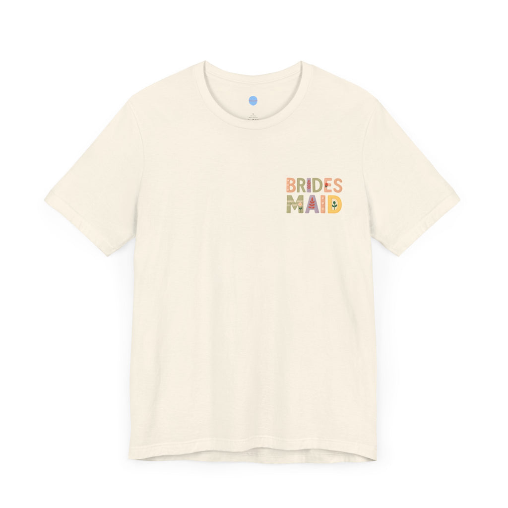 Stitched in Style: Embroidered look Bridesmaid Tee