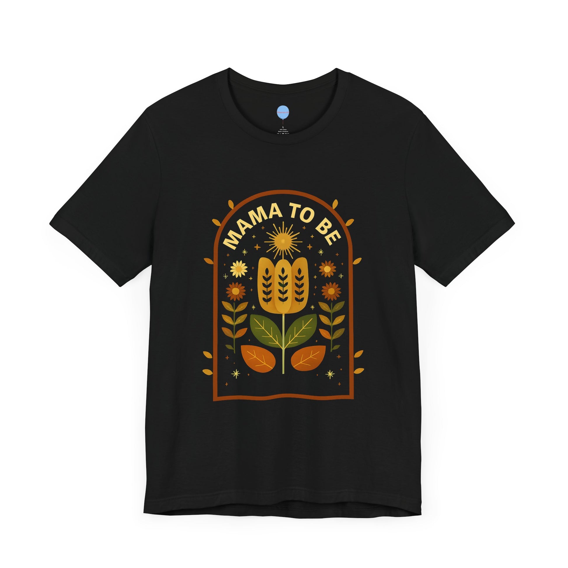 Blossoming Motherhood: Vintage Floral Mama-to-Be Tee