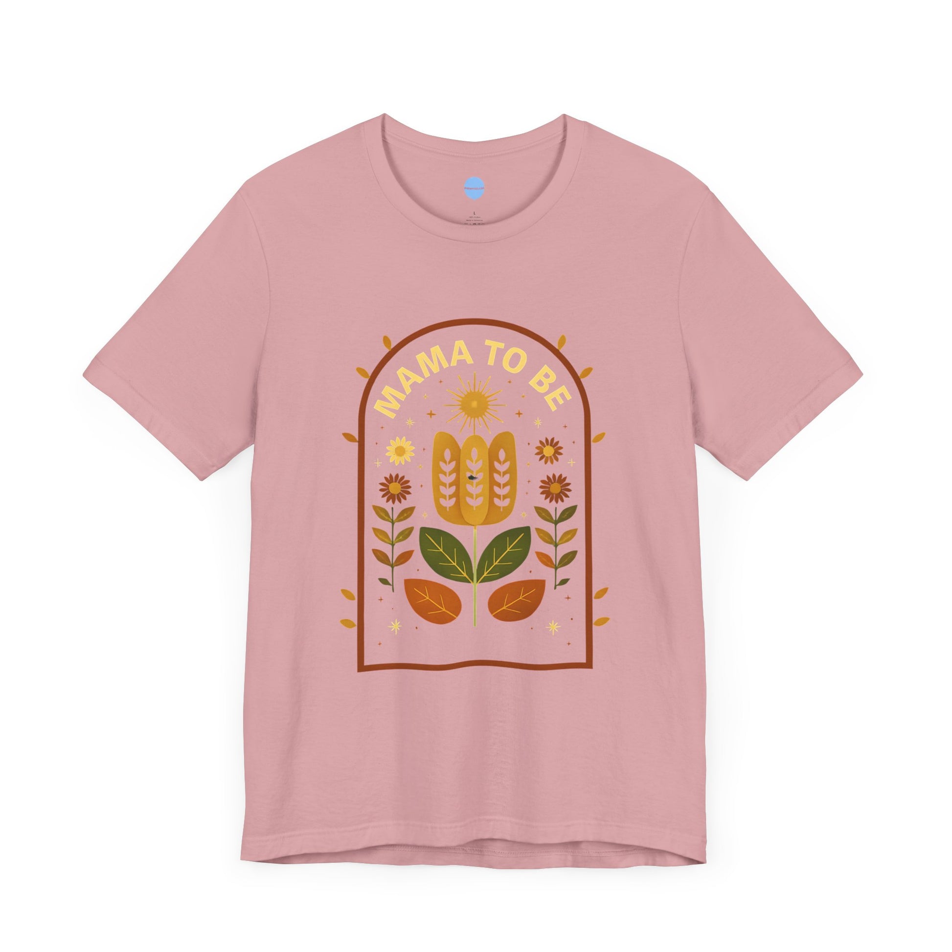 Blossoming Motherhood: Vintage Floral Mama-to-Be Tee