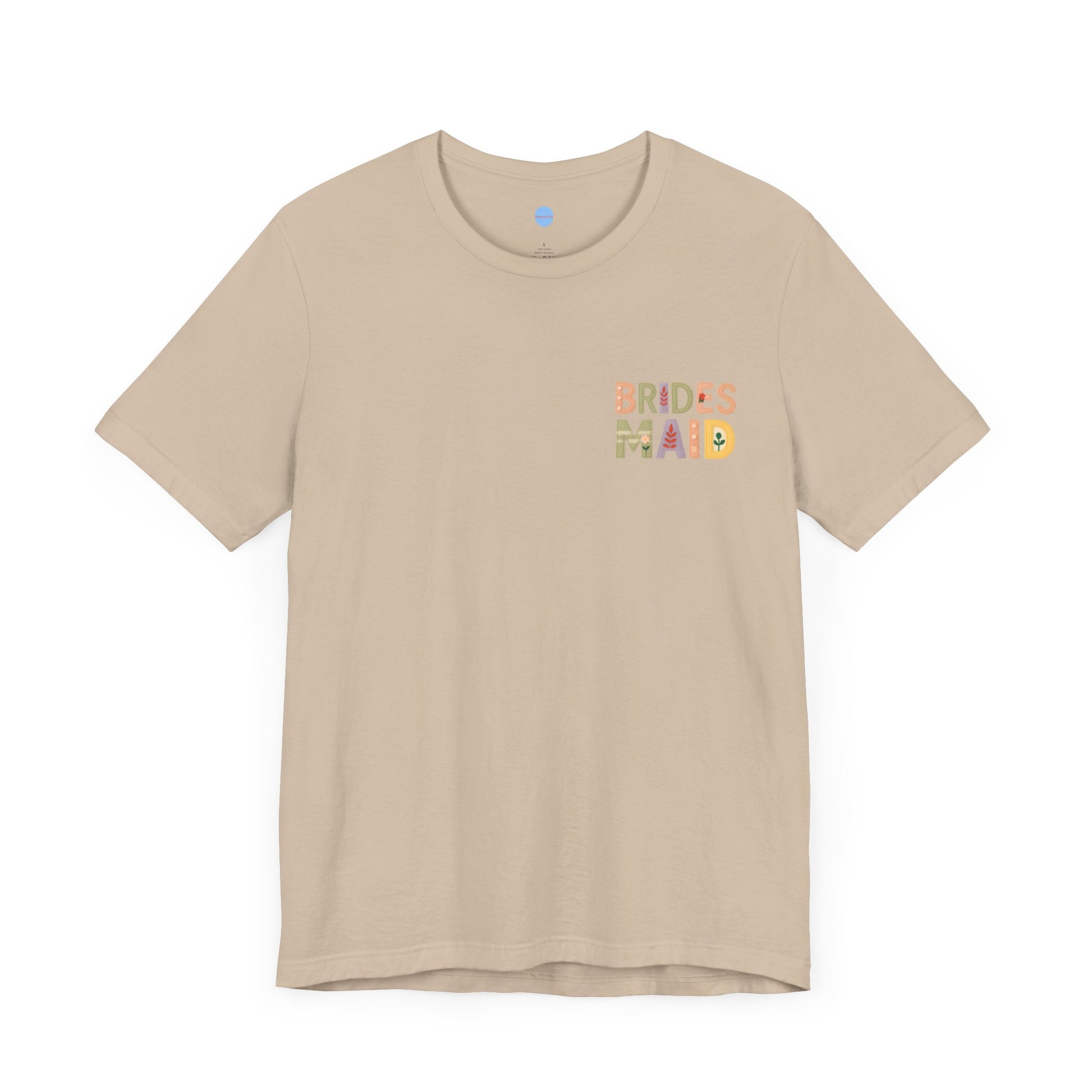 Stitched in Style: Embroidered look Bridesmaid Tee